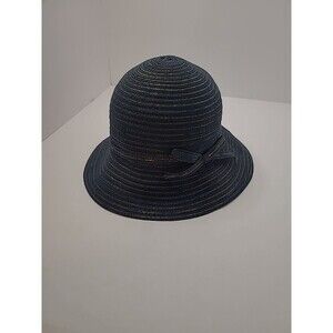 Physician Endorsed UPF-50 Traveler Sun Hat Blue Gold Sparkle Coastal Beachy
